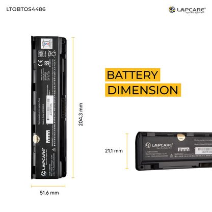 Toshiba PA502XX Series Compatible Laptop Battery 47.52Whr 4400mAh 10.8V 6 Cell