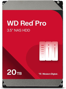 Western Digital WD Red Pro 20TB 3.5" SATA 7200RPM NAS Internal Hard Disk Drive