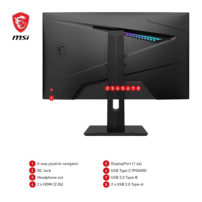 MSI MAG274QRF QD E2 27" 180Hz 2560x1440 WQHD 1ms IPS Panel Quantum Dot Technology Gaming Monitor