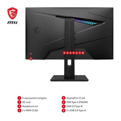 MSI MAG274QRF QD E2 27" 180Hz 2560x1440 WQHD 1ms IPS Panel Quantum Dot Technology Gaming Monitor