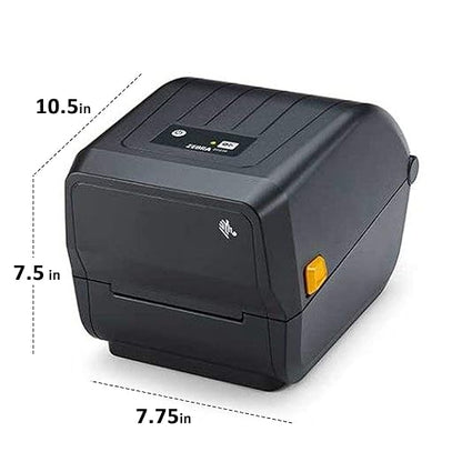 [RePacked] Zebra ZD220t Thermal Transfer Desktop Printer for Labels, Receipts, Barcodes, Tags, and Wrist Bands