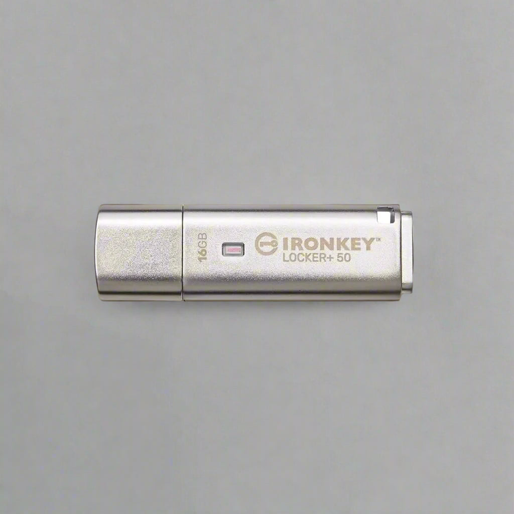 Kingston Ironkey Locker+ 50 16GB Encrypted USB Metal Casing Flash Drive