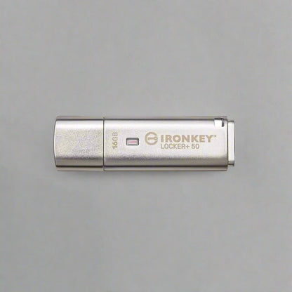 Kingston Ironkey Locker+ 50 16GB Encrypted USB Metal Casing Flash Drive