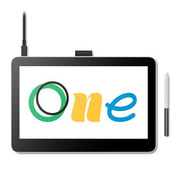 Wacom DTH134W1C One Touch 13.3" 1080p FHD IPS Panel Creative Graphic Tablet with Pen - White