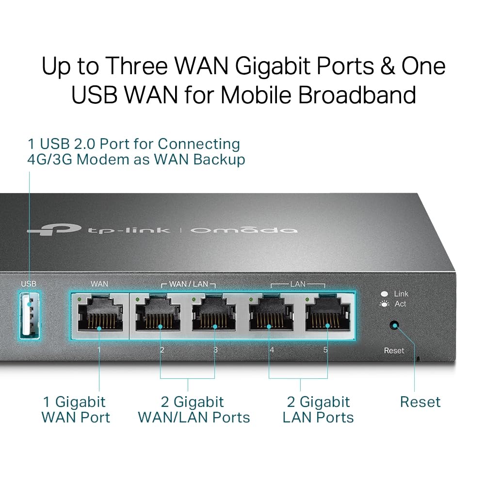 TP-Link Omada ER605 Gigabit VPN Multi-WAN Router Gateway - tpstech.in