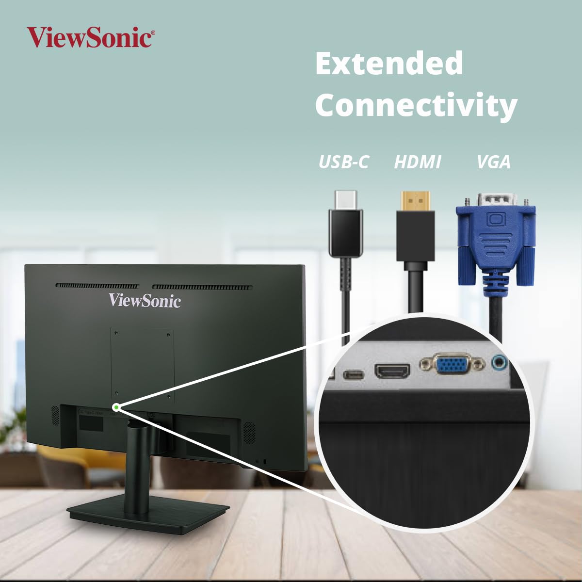 ViewSonic 24 Inch IPS FHD Professional Monitor USB Type-C - tpstech.in