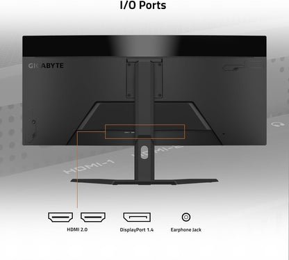 GIGABYTE GS34WQC 34" 120Hz 1440P WQHD HDR Ready VA Panel Curved Gaming Monitor