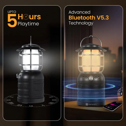 Portronics iLumi II POR 2341 16W Bluetooth 5.3 Speaker with LED Lamp-tpstech.in