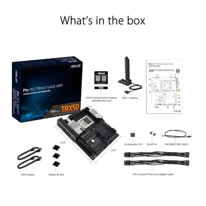 ASUS PRO WS TRX50-SAGE WIFI AMD TRX50 Chipset sTR5 Socket DDR5 CEB Workstation Motherboard-tpstech.in