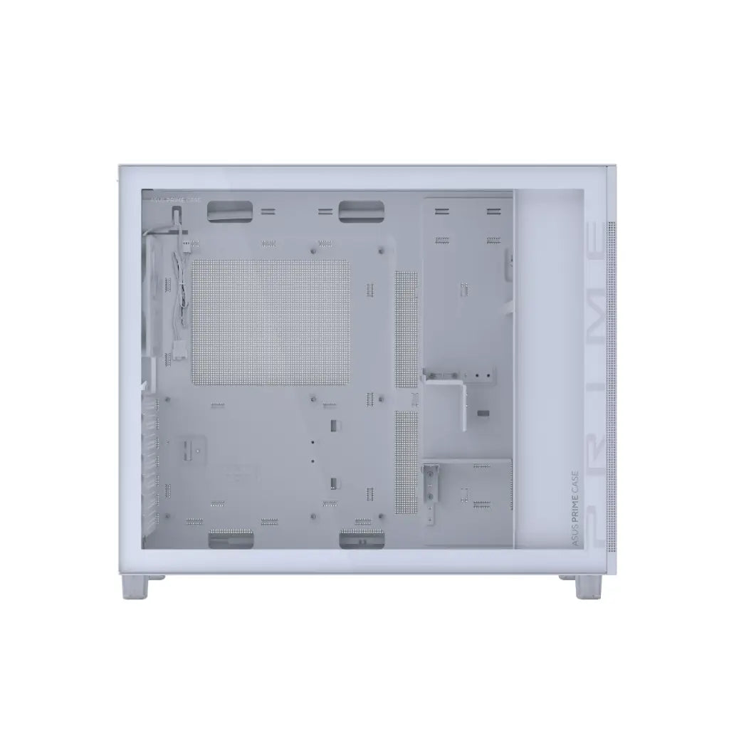 ASUS Prime AP303 Tempered Glass ATX Mid‑Tower Computer Case with 360mm Radiator Support- White-tpstech.in