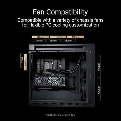 ASUS ProArt PA602 Tempered Glass E-ATX Computer Case - Wood Edition-tpstech.in