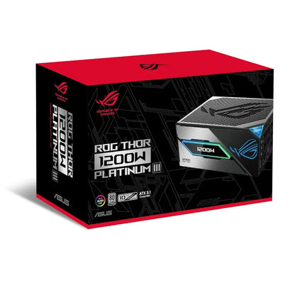 ASUS ROG Thor 1200W Platinum III ATX 3.1 Power Supply with GaN MOSFET GPU-tpstech.in