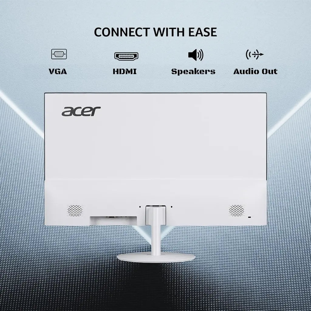 Acer SA222Q 21.5" 100Hz 1ms Full HD IPS Ultra Slim LED Monitor Tilt Adjustable - White-tpstech.in