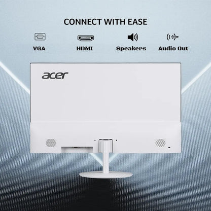 Acer SA222Q 21.5" 100Hz 1ms Full HD IPS Ultra Slim LED Monitor Tilt Adjustable - White-tpstech.in