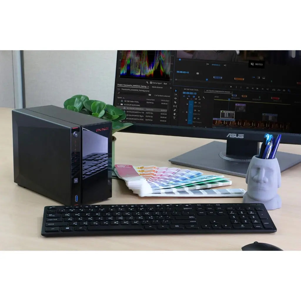 Asustor AS5202T 2‑Bay 2.5GbE NAS Intel Celeron J4005 2GB DDR4 HDMI 4K NAS-tpstech.in