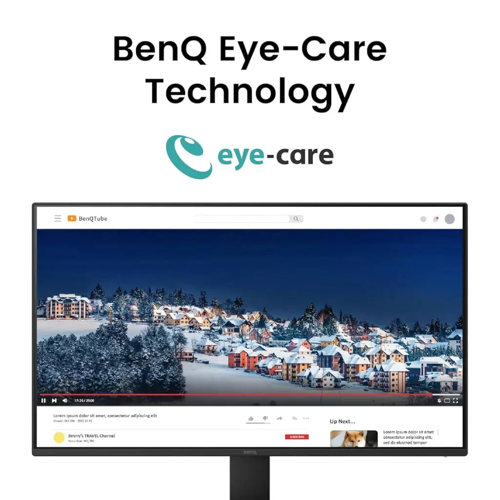 BenQ GW2491 23.8" 100Hz 99% sRGB Full HD IPS Monitor with Eye-Care Technology-tpstech.in