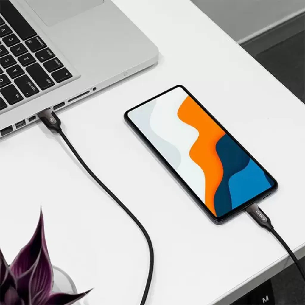 Cadyce CA-C3AM 1m USB-C to USB 3.0 A Male Cable 5Gbps Data Transfer Windows & Mac Compatible-tpstech.in