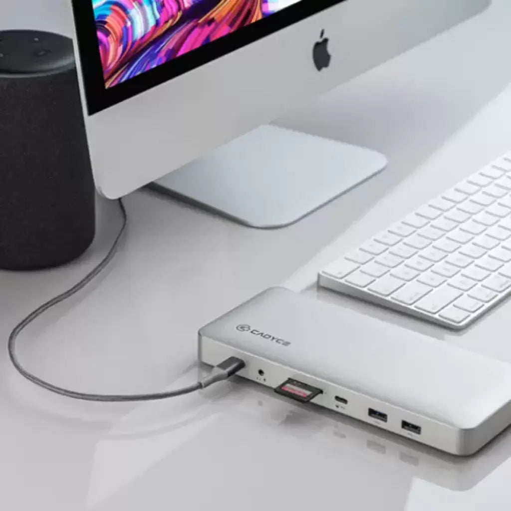Cadyce CA-C3PDS USB-C™ Professional Docking Station Dual HDMI (4K & 2K) 5 USB 3.0 Ports SD/MicroSD Slot-tpstech.in