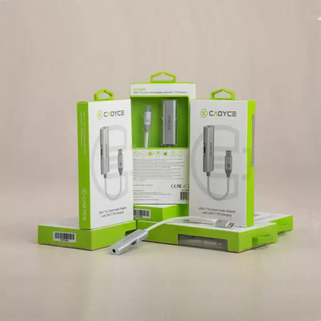 Cadyce CA-CAUC USB-C to 3.5mm Audio Adapter with PD Charging-tpstech.in