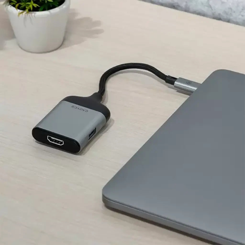 Cadyce CA-CHM60 USB-C 3.1 to HDMI 4K@60Hz Multi-Port Converter with USB 3.0-tpstech.in