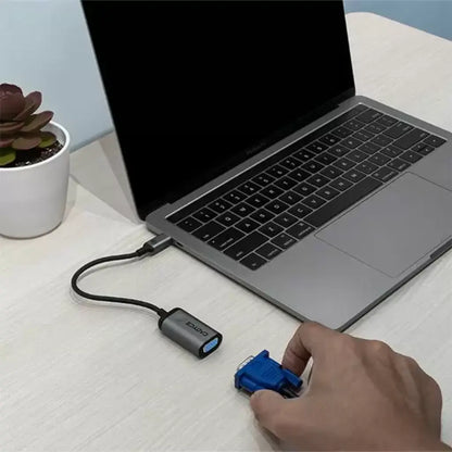 Cadyce CA-CVFHD USB-C to VGA Adapter Full HD 1080p @60Hz-tpstech.in