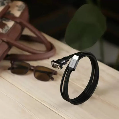 Cadyce CA-HVCAB HDMI Male to VGA Male CADMiUM Braided Cable (2M, Full HD 1080p)-tpstech.in