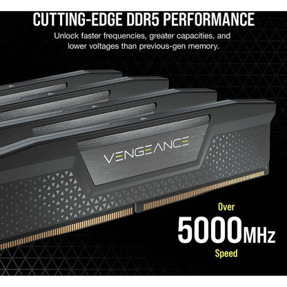 Corsair Vengeance 96GB (4x24GB) DDR5 RAM 5600MHz CL40 Desktop Memory Kit - Black-tpstech.in