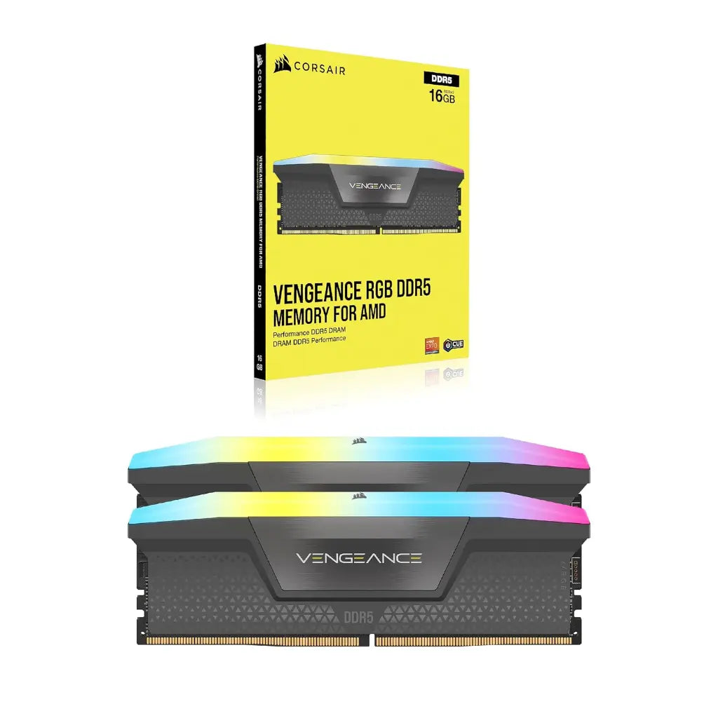 Corsair Vengeance RGB 64GB (2x32GB) DDR5 RAM 6000MHz CL30 Desktop Memory-tpstech.in
