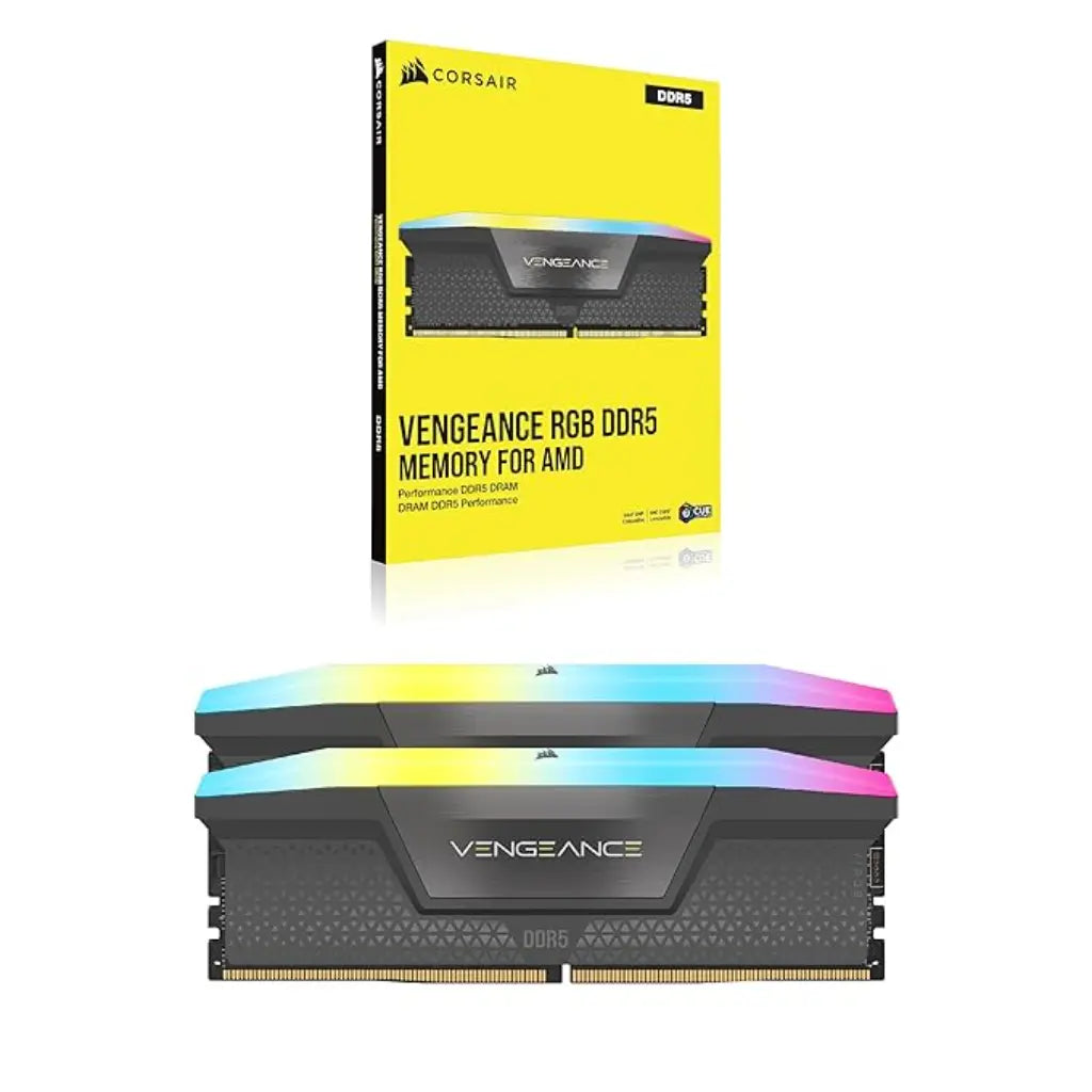 Corsair Vengeance RGB 96GB (48GBx2) DDR5 RAM 6000MHz CL30 288-Pin Desktop Memory-tpstech.in