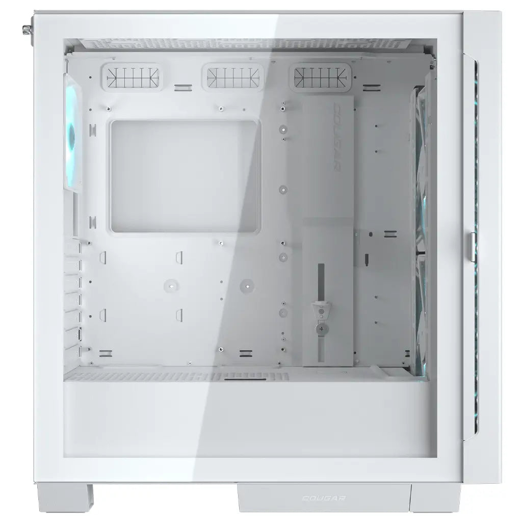 Cougar Airface Eco RGB Mid Tower PC Case with Dual 180mm ARGB PWM Fans - White-tpstech.in