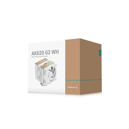 DeepCool AK620 G2 WH Wood Grain Dual‑Tower CPU Air Cooler with 6 Copper Heat Pipes-tpstech.in