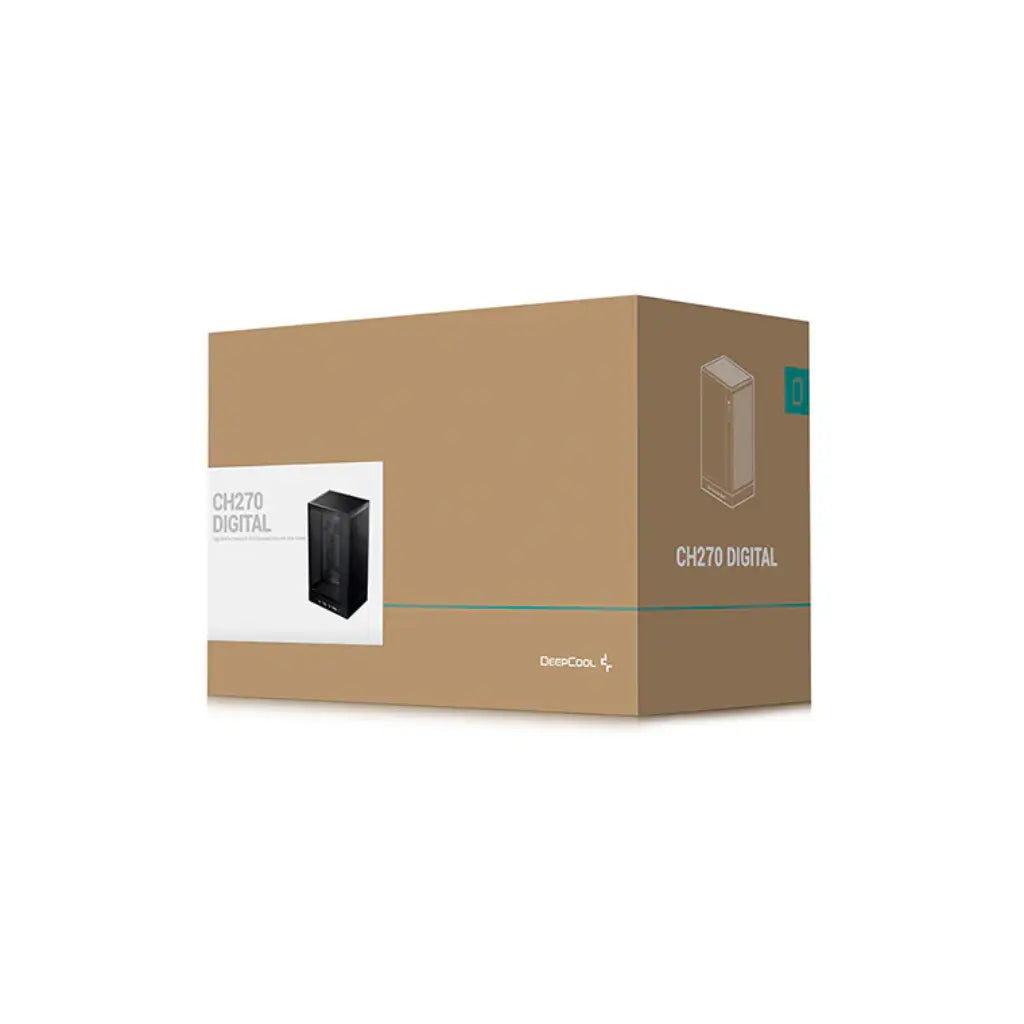 DeepCool CH270 DIGITAL High-Airflow Vertical Micro-ATX Computer Case-tpstech.in