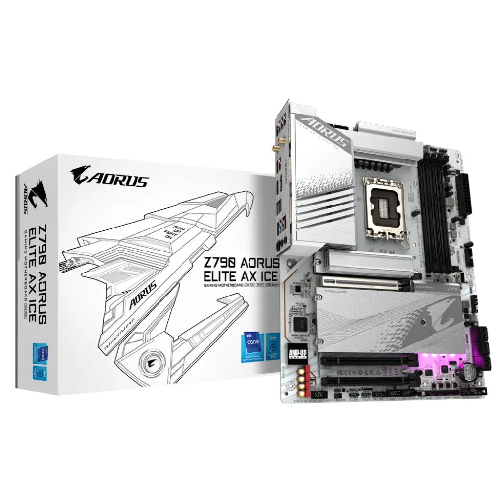 Gigabyte Z790 AORUS ELITE AX ICE Intel Z790 LGA1700 DDR5 ATX Motherboard-tpstech.in