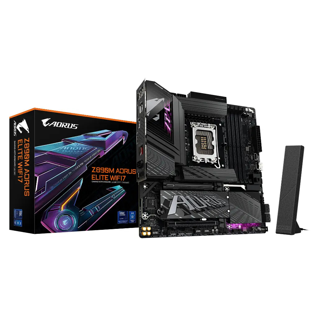 Gigabyte Z890M AORUS ELITE WIFI7 Intel Z890 LGA1851 DDR5 mATX Motherboard-tpstech.in