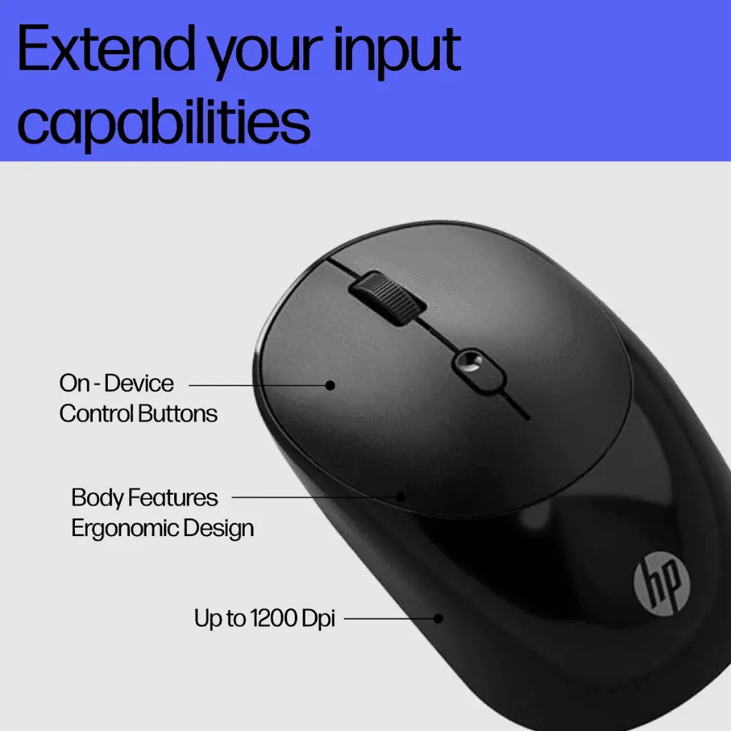 HP M090  2.4GHz Wireless Optical Mouse with USB Receiver-tpstech