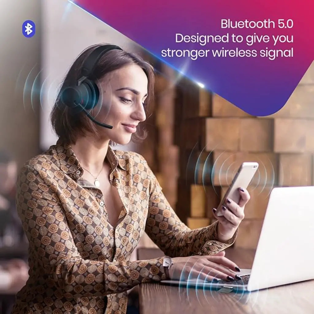 Jabra Evolve2 65 MS Mono Wireless Bluetooth Headset USB‑A - Black-tpstech.in