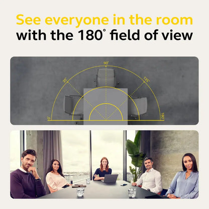 Jabra PanaCast 50 180° Panoramic 4K Intelligent Video Bar remium Meeting Room Conference Camera with 13MP Triple Cameras & 8‑Microphone Array-tpstech.in