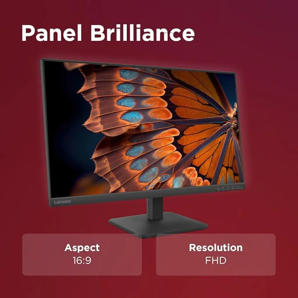 Lenovo L27‑4E 27″ 100 Hz 4 ms FHD IPS Monitor HDMI & VGA-tpstech.in