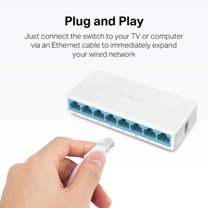 MERCUSYS MS108 8-Port 10/100Mbps Desktop Network Switch-tpstech.in