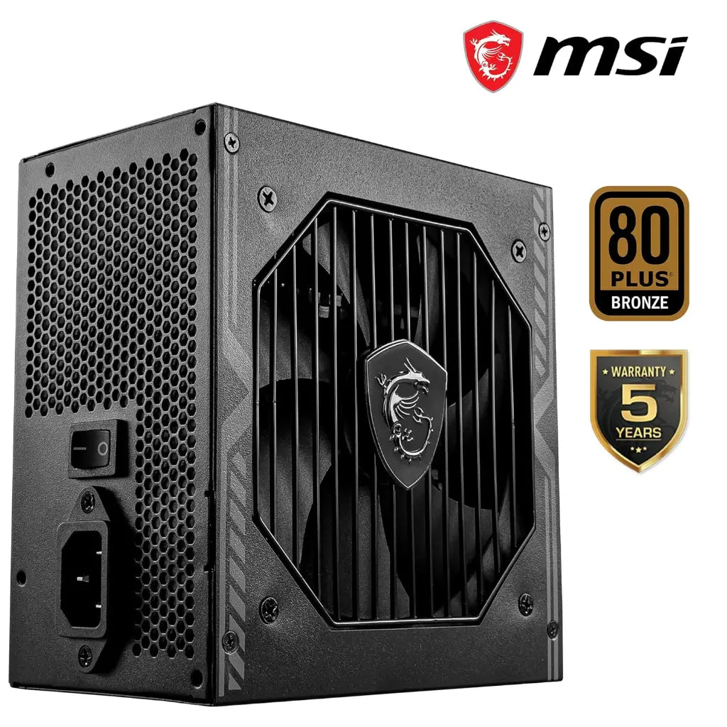MSI MAG A650BN 650W 80 Plus Bronze ATX Power Supply-tpstech.in
