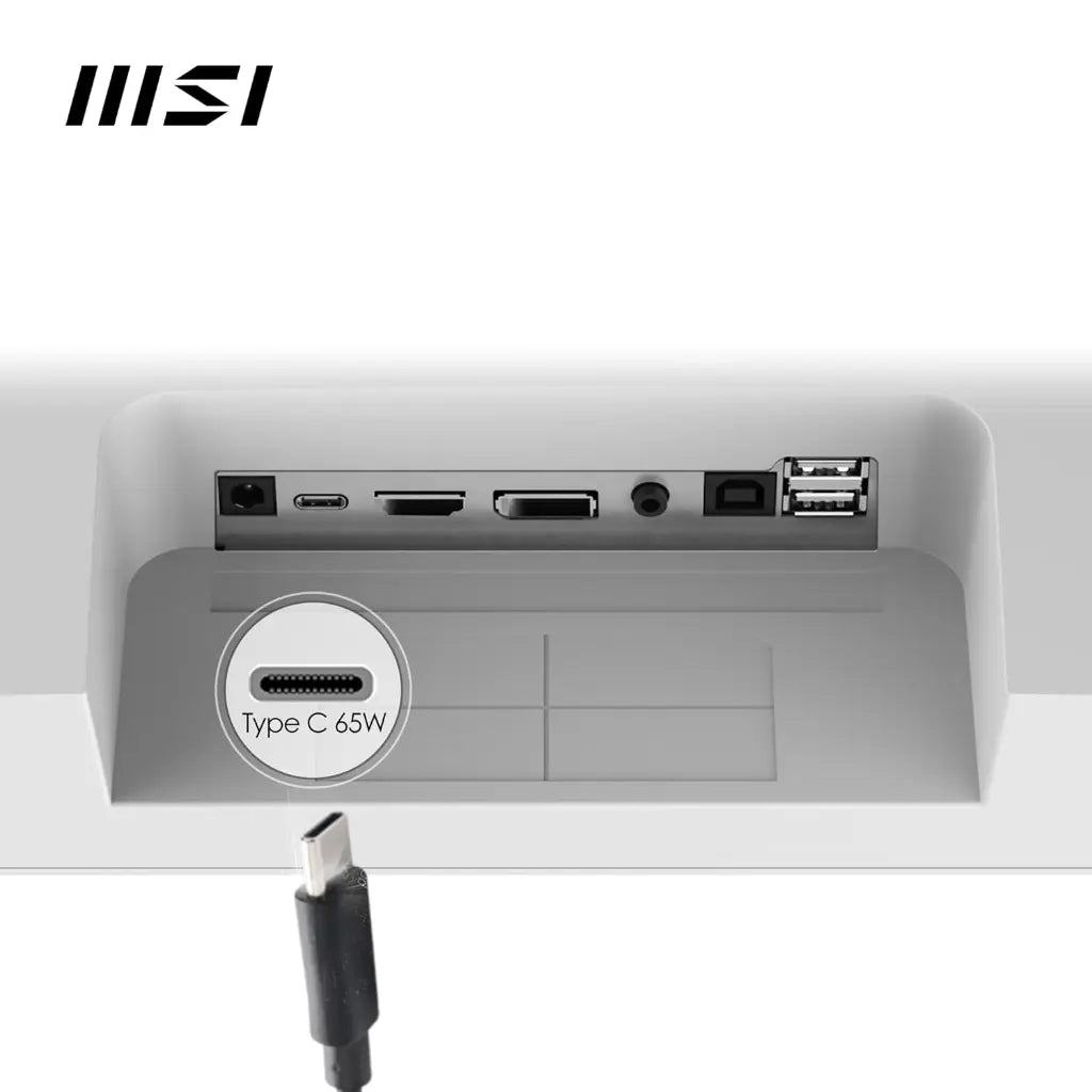 MSI Modern MD272QXPW 27" 2K WQHD 100Hz IPS Built-in-Speaker Business Monitor-White-tpstech.in