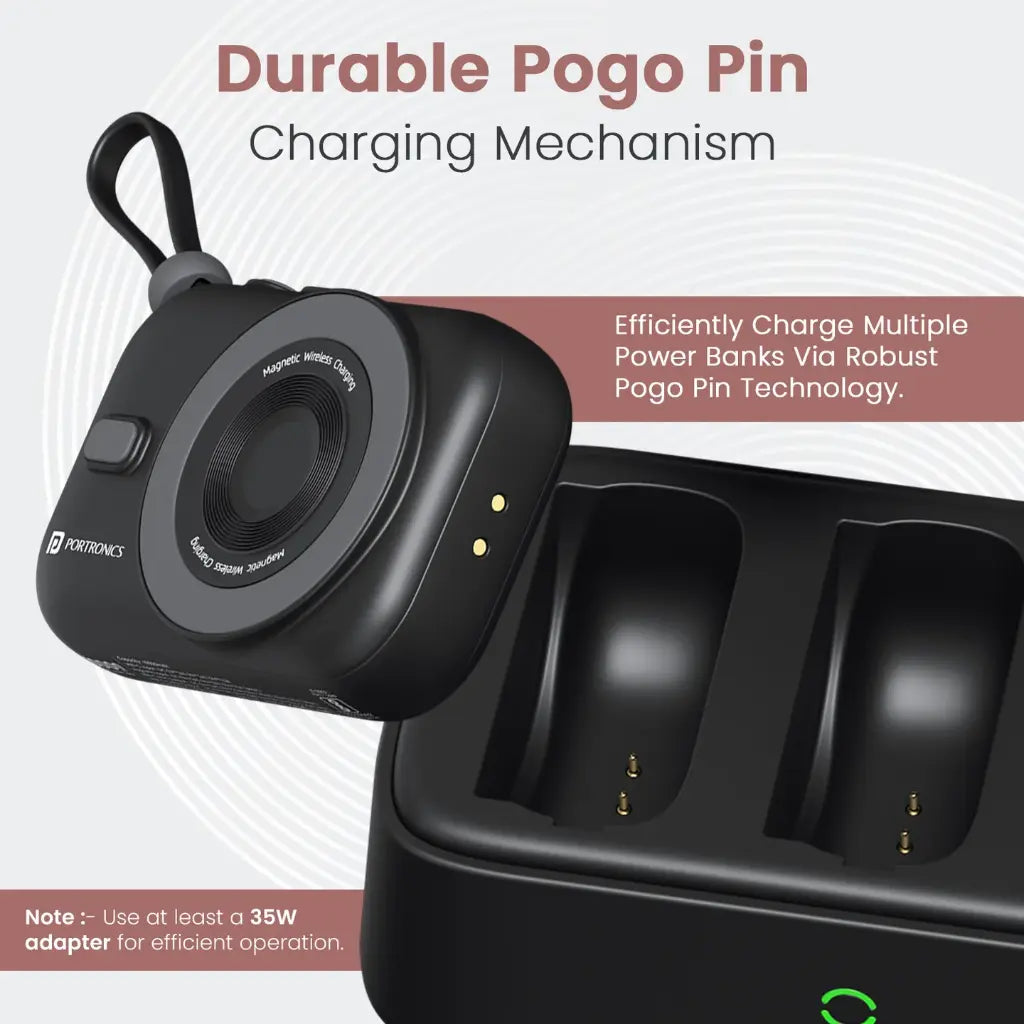Portronics Power Shutter Home POR 2901 3-in-1 Charging Station with 3x10000mAh Power Banks-tpstech.in