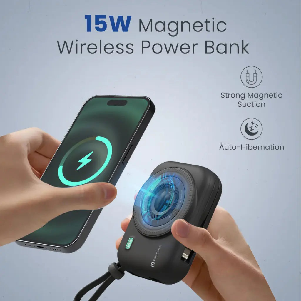 Portronics Power Shutter POR 2265 10000mAh Power Bank 22.5W Type C-tpstech.in