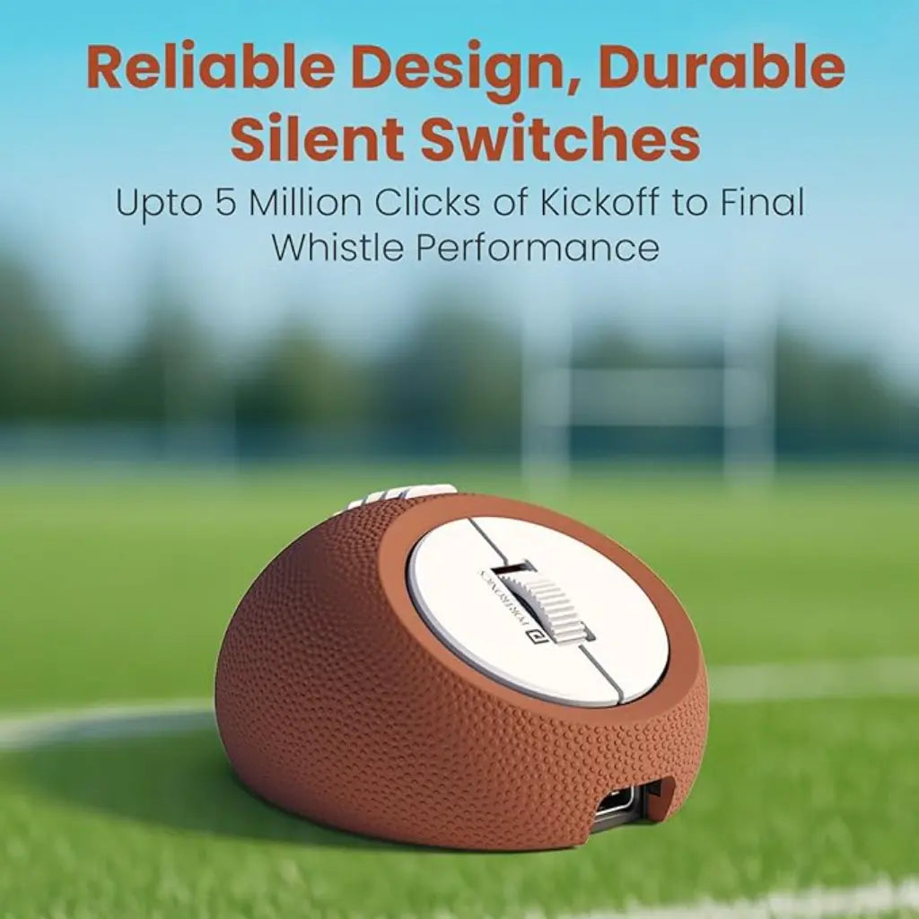 Portronics ToadPlay Rugby POR 3118 Mini Wireless Mouse Bluetooth 5.0 & 2.4GHz 2400 DPI-tpstech.in