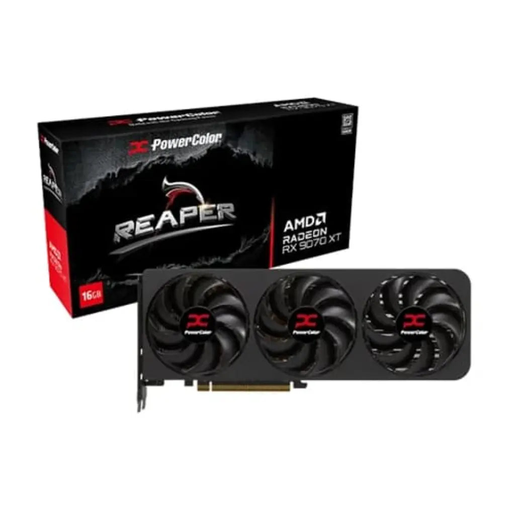 PowerColor Reaper Radeon RX 9070 XT 16GB GDDR6 Graphics Card-tpstech.in