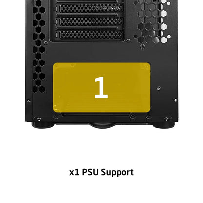 Prolab Design AI748 Full‑Tower Workstation Case High Airflow Mesh Front - Black-tpstech.in