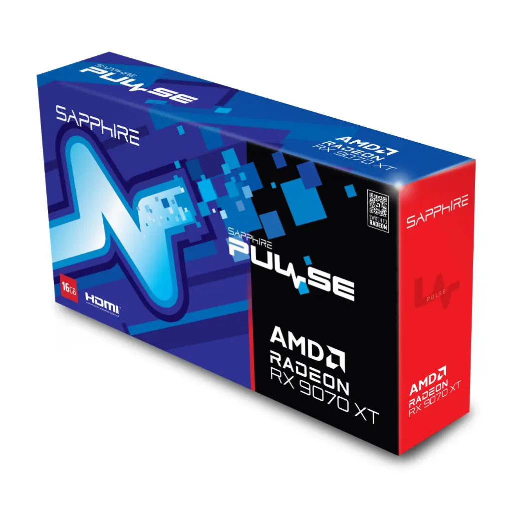 SAPPHIRE PULSE AMD Radeon RX 9070 XT 16GB GDDR6 Graphics Card-tpstech.in