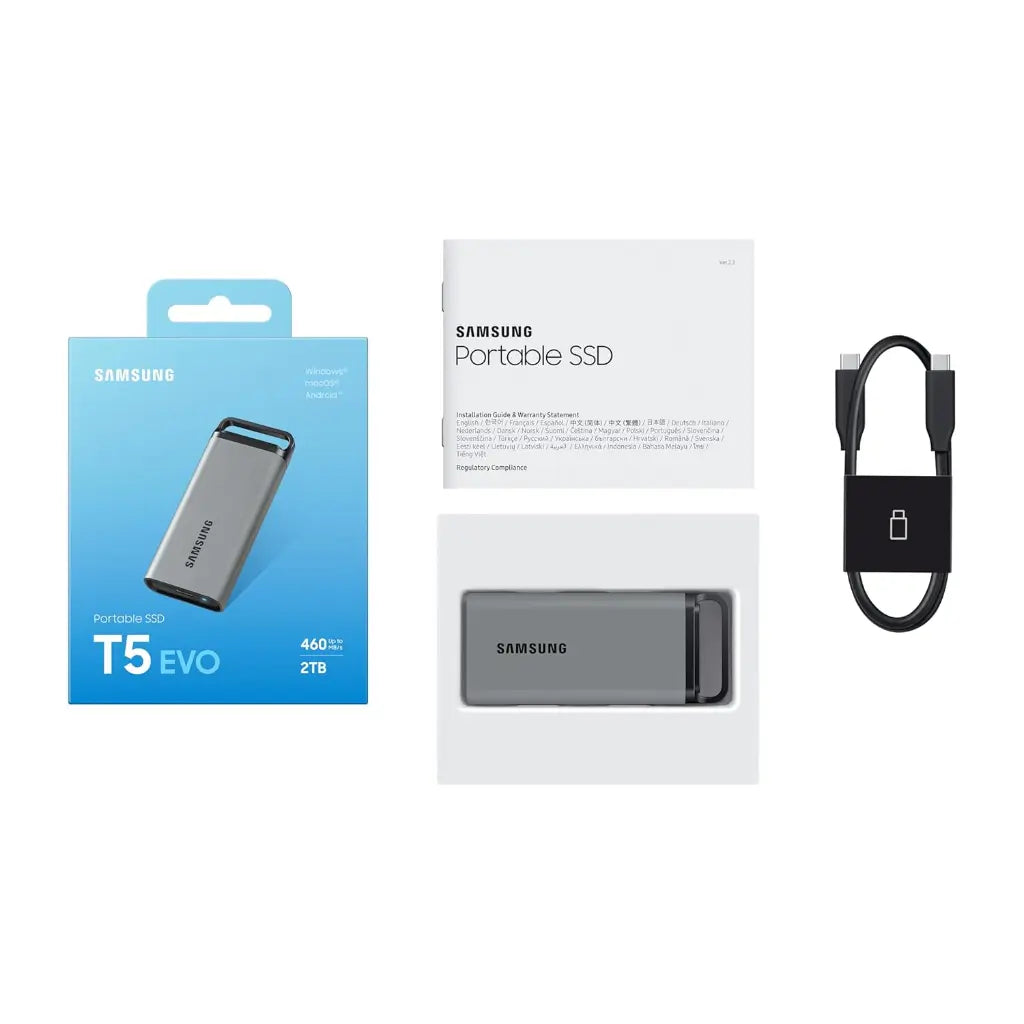 Samsung T5 EVO 8TB USB 3.2 Gen 1 Portable External SSD-tpstech.in