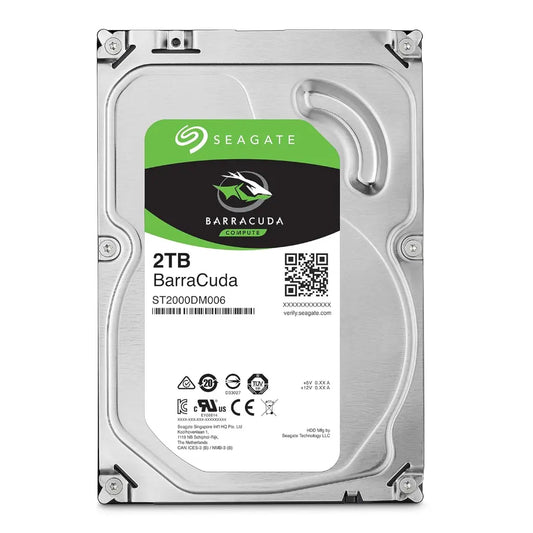 SeagateĀ Barracuda 2TB 3.5āInch SATAĀ 6āÆGb/sĀ 5400āÆRPMĀ 256āÆMBĀ CacheĀ InternalĀ HardĀ Drive-tpstech.in