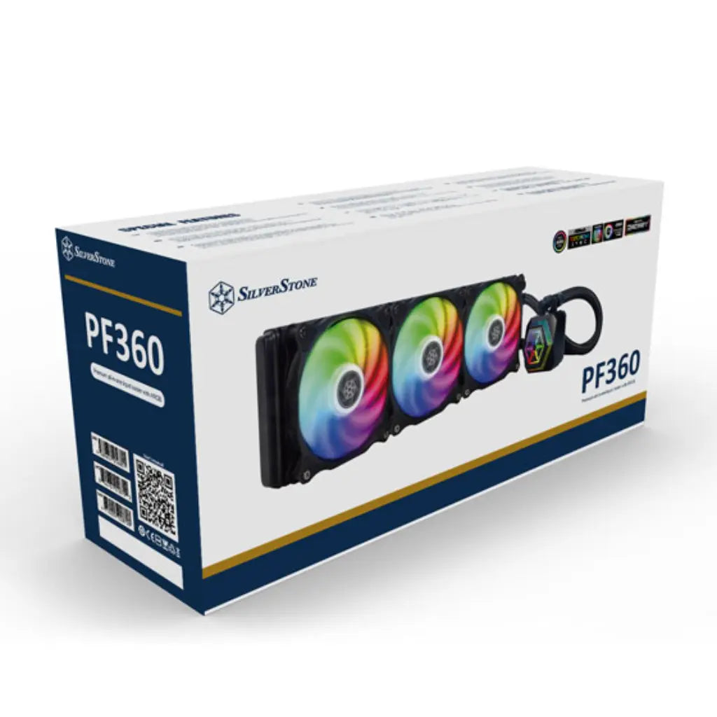 SilverStone Permafrost PF360 ARGB V2 360mm AIO Liquid CPU Cooler with Addressable RGB-tpstech.in